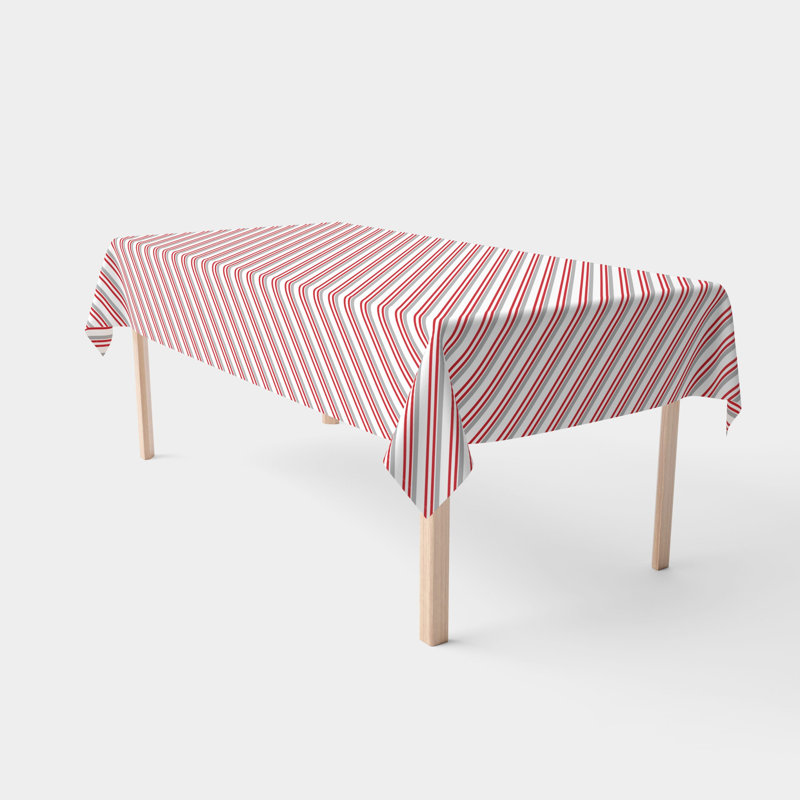 Ickes Striped Tablecloth, 120" L x 60" W