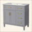 36" Modern Bathroom Vanity With Ceramic Sink, Soft Close Doors, 4 Drawers For Storage, Elegant Design For Small Bathrooms
