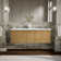 Jute Tones 60" Vanity Base Only 2 Sink Bathroom Vanity Base Only Base