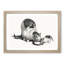 Cat & Kitten Drinking by Gottfried Mind - Framed Print-55621363-55621362