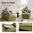 Upholstered Sofa Armchair Accent Chair With Ottoman Modular Sectional Couch Linen Blend Cloud Sofa With Removable Cover for Living Room Bedroom (Set of 2)-937483784