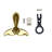 Humpback Whale Tail Brass Push Button Doorbell