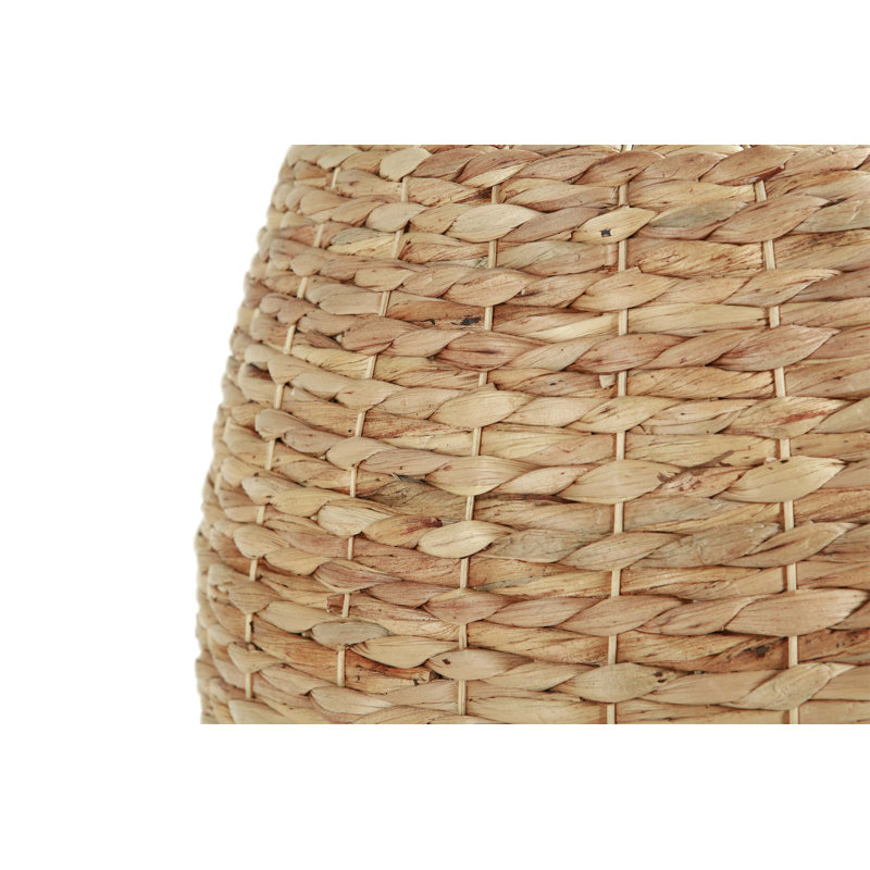 Artisanal Handwoven Rattan Side Table
