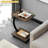 360°Swivel TV Tray Table For Small Spaces, Couch Tables That Slide Under, C Shaped Side Tables With Wheels For Living Room And Bedroom, Bed,Chair, Snack Table