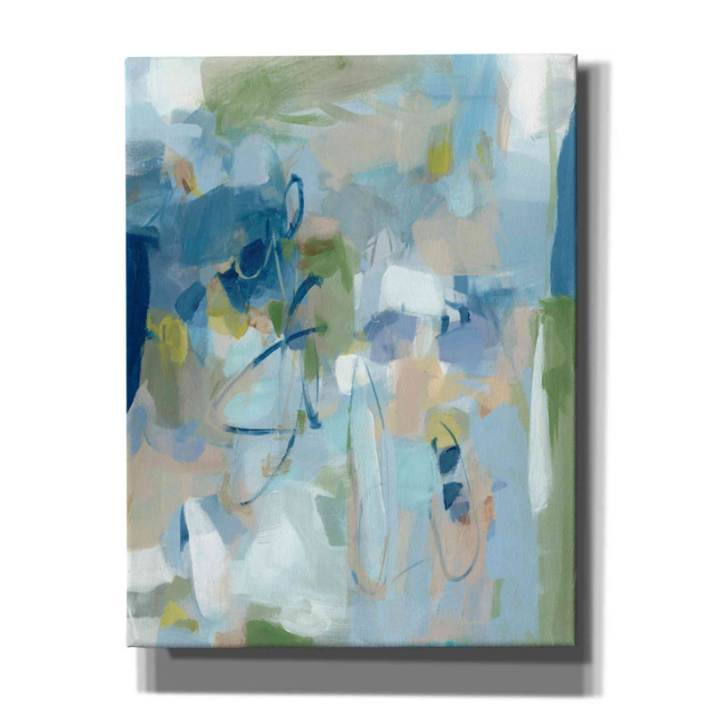 «Stillness» par Christina Long - peinture sur toile tendue, H 34 po x l 26 po x P 1,5 po
