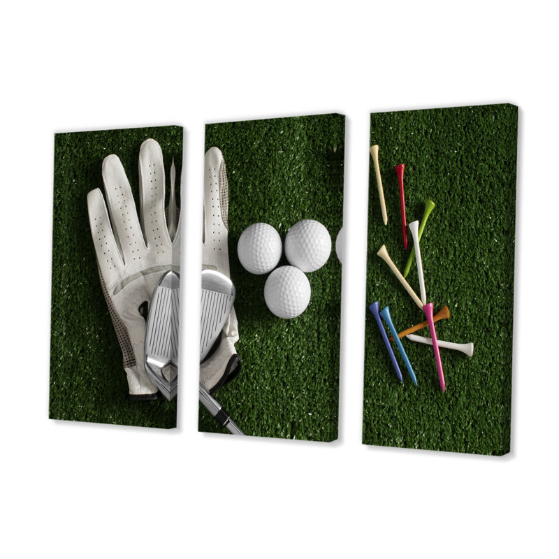 Ensemble de salon de golf - art mural de golf, ensemble de salon, H 40 po x l 60 po