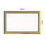 Miroir de salle de bain 48 "x 30" avec cadre en aluminium et miroir mural