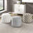 Cylindrical Pouf Chenille Fabric Upholstery Modern Ottoman, Footstool, Non-Slip Floor Pouf, Bean Bag Chair, 1Pc Sitting Pouf