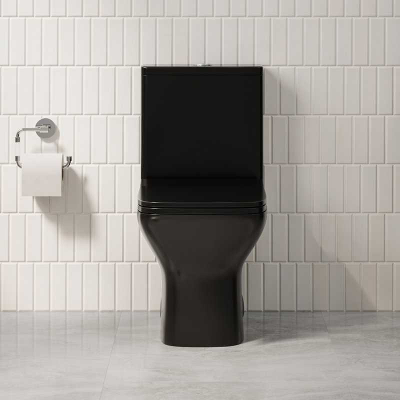 Toilette carrée une pièce à double chasse 1,12 / 1,6 GPF Carre