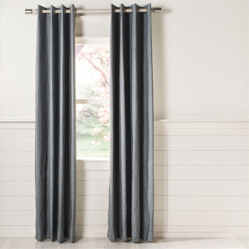 Kina Room Darkening Curtain Single Panel, 52" W x 96" L