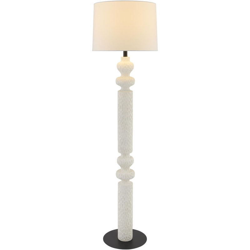 Lampe sur pied Parrett, Blanc