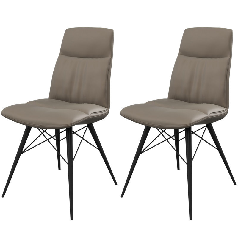 Crimora 47cm H Upholstered Side Chair, Beige