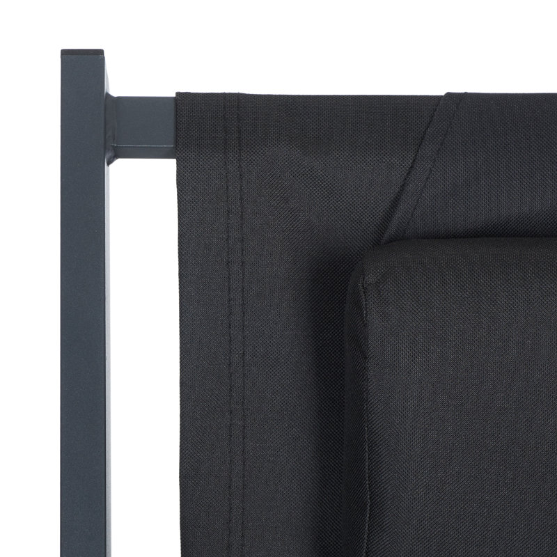 Chaise de bureau inclinable Hensel, Noir