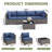 5 Piece Rattan Sectional Seating Group with Cushions-1410508493