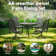 6 - Person Upgraded Metal Patio Swivel Dining Chair Set with Rectangular Table