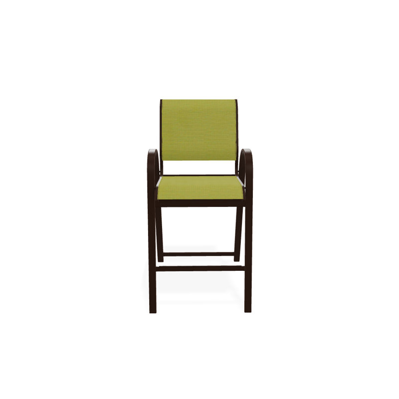 Tabouret de bar Holna, Lime 38D Sunbrella®, Kona texturé