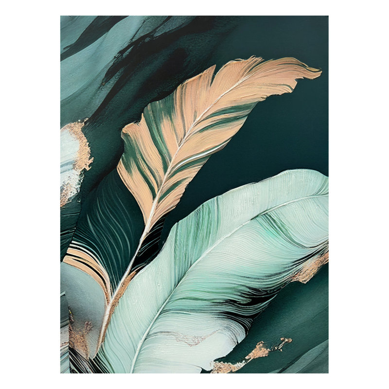 Toile émeraude tropique - 30 po x 40 po