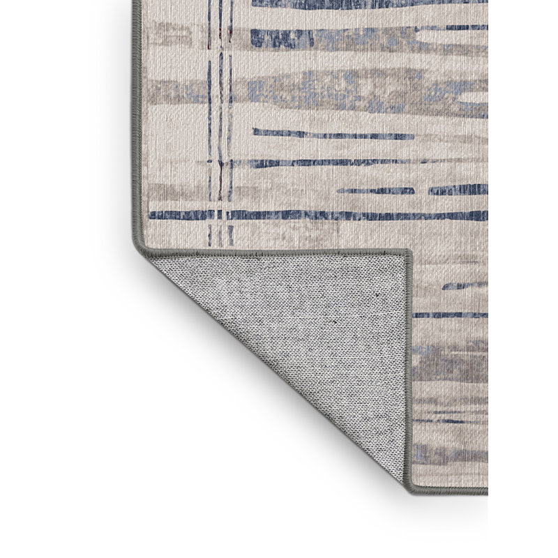 Machine Washable Gray Area Rug, Rectangle 8' x 12'
