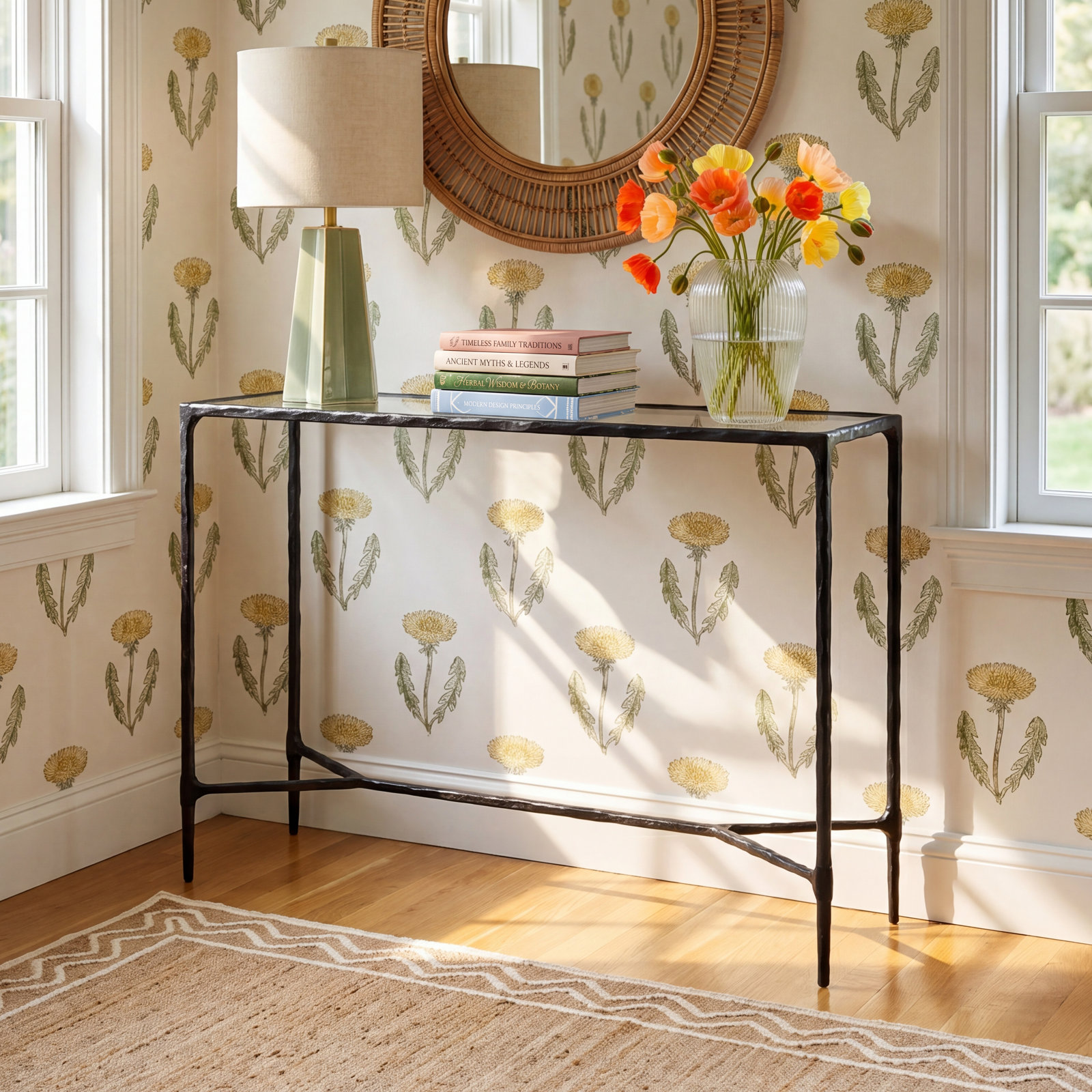 Sewall 42" Console Table, Black