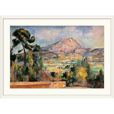 «Mont Sainte Victoire, vers 1887-1890. "Musée d'Orsay, Paris, France" par Paul Cezanne, reproduction d'art