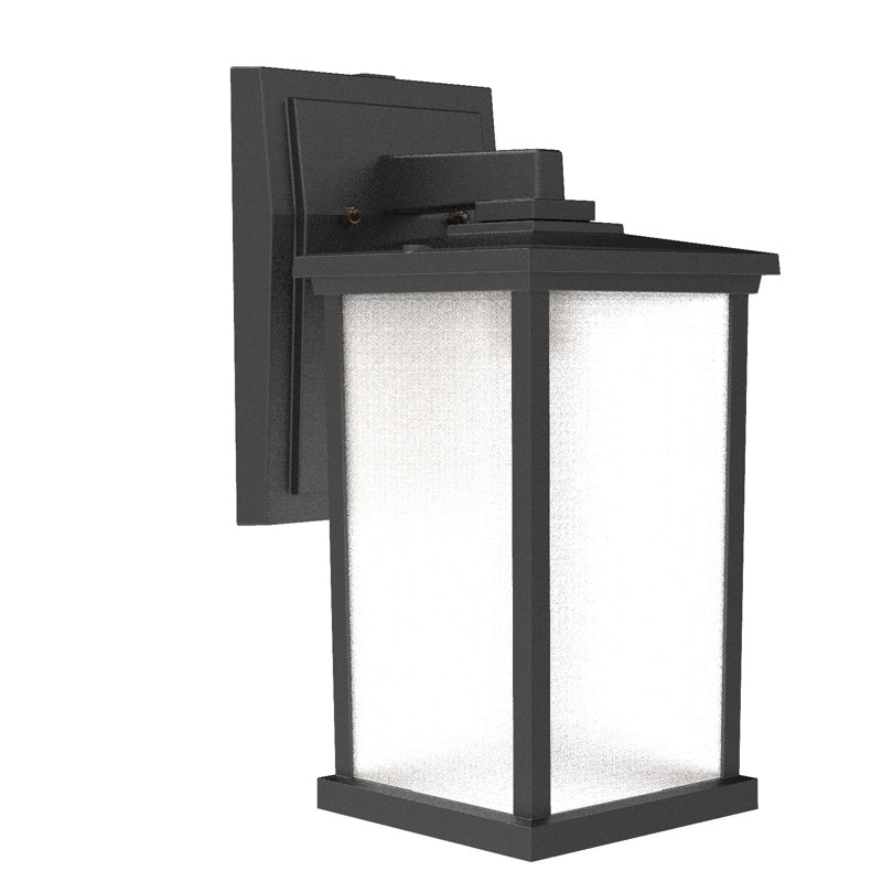 Wall Light, Matte Black, 15" H x 6" W x 9" D