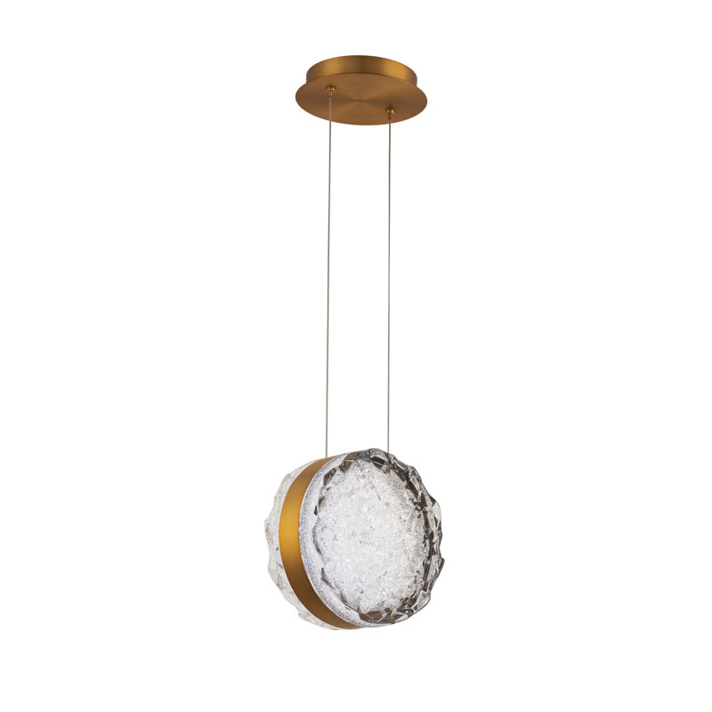 Bramble 1 - Light LED Pendant, Aged Brass
