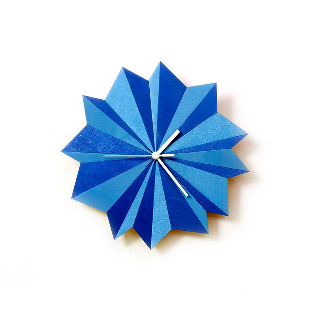 Wanduhr Origami