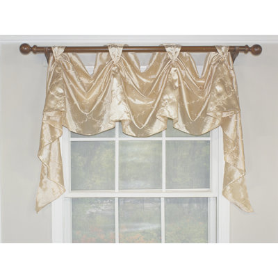 Cotton Blend Scalloped Window Valance