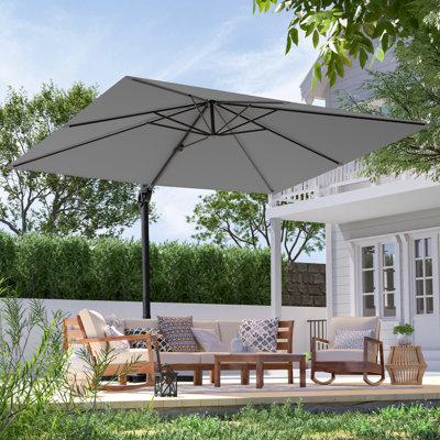 Parasol de patio en porte-à-faux 10x8FT