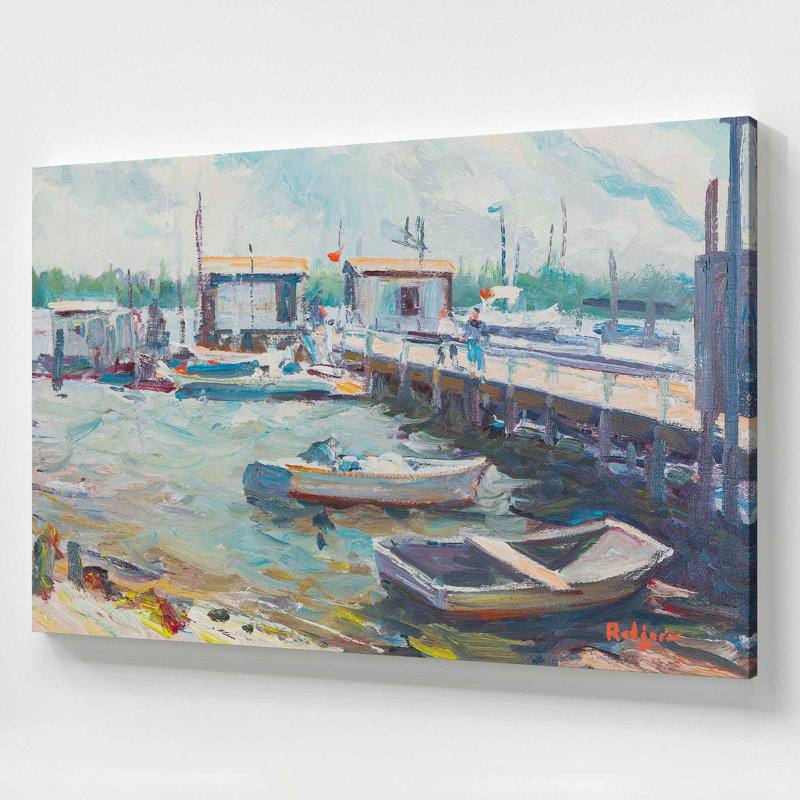 Grande impression sur toile, "Naples" Waterside Hideaway, H 36 po x l 54 po