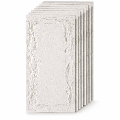 Panneaux muraux 3D en fausse pierre, surface en polyuréthane texturé
