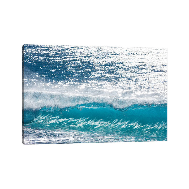 Turquoise Shimmer by Sean Davey - Gallery-Wrapped Canvas Giclée on Canvas, 20.32 cm H x 30.48 cm W, Canvas
