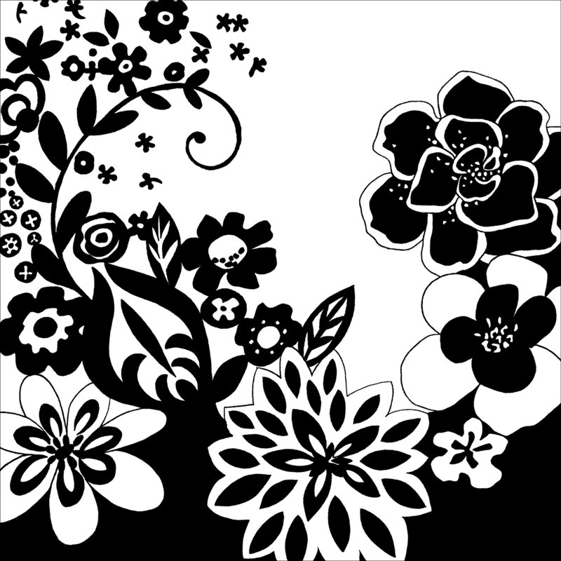 Tokyo Garden V - Wrapped Canvas Print, 30cm H x 30cm W