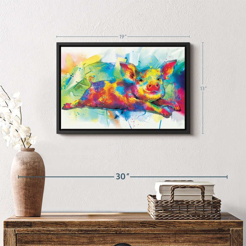 «Porcelet Paint Splash Wall Art», H 13 po x l 19 po