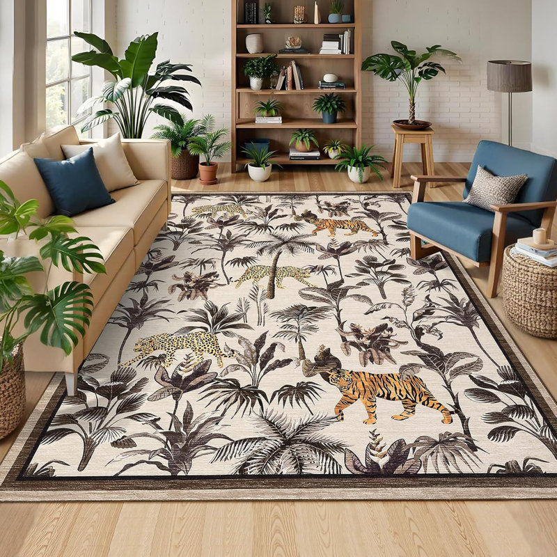 Tapis de couloir lavable Tiger