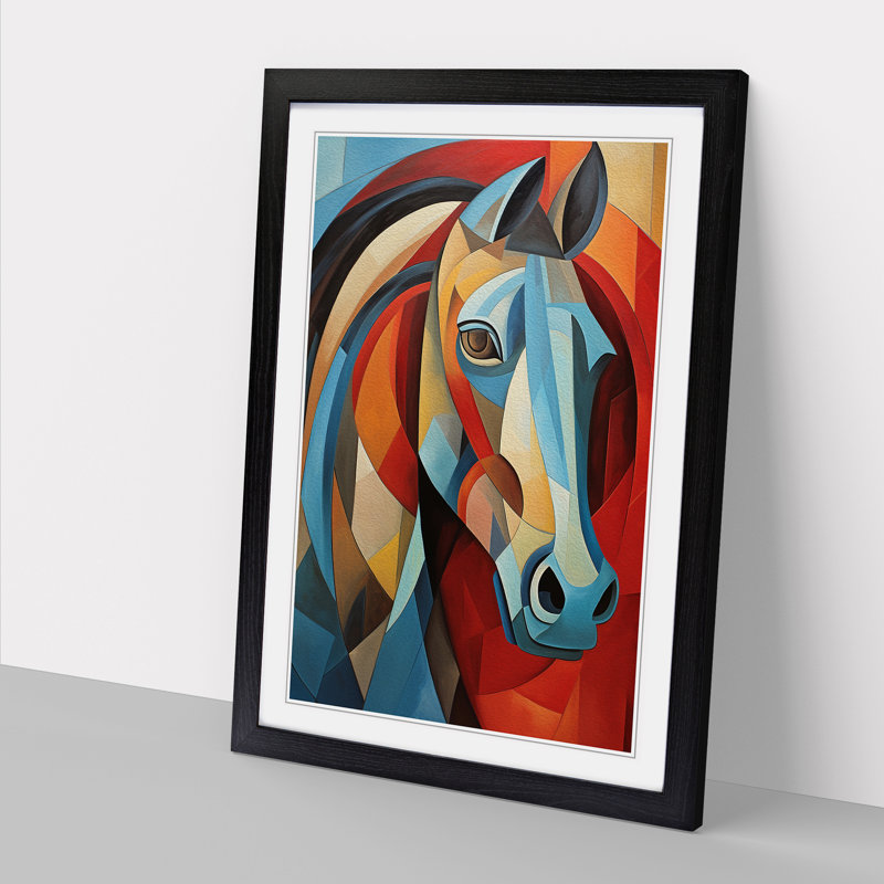 Horse Cubism No.2 - Framed Print