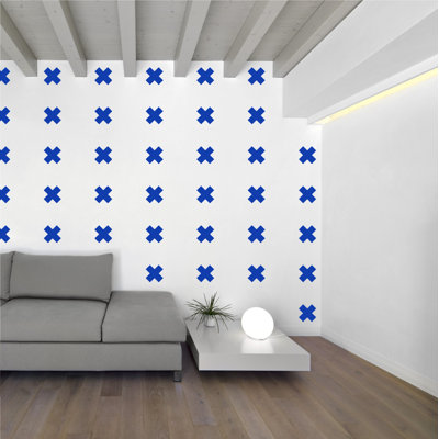 Décalcomanie murale à motifs croisés suisses