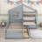 Abrakata Twin Upholstered House Platform Bed with 2 Drawers and Shelf-1009081636