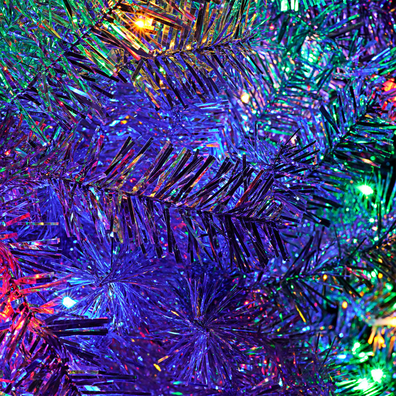 Ensemble d'arbre de Noël articulé artificiel pré-éclairé