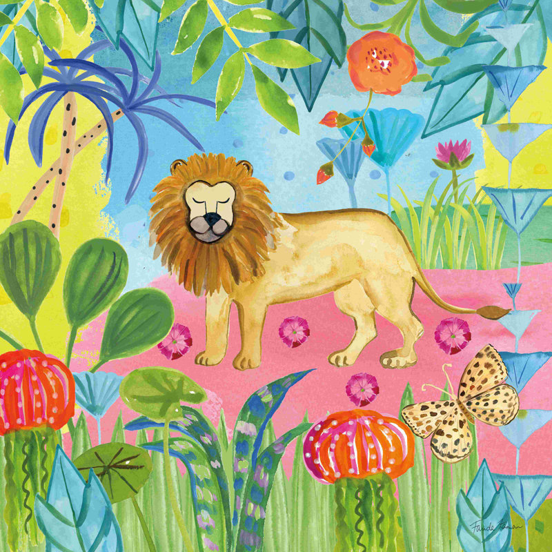 «The Big Jungle II», reproduction sur toile tendue, H 20 po x l 20 po
