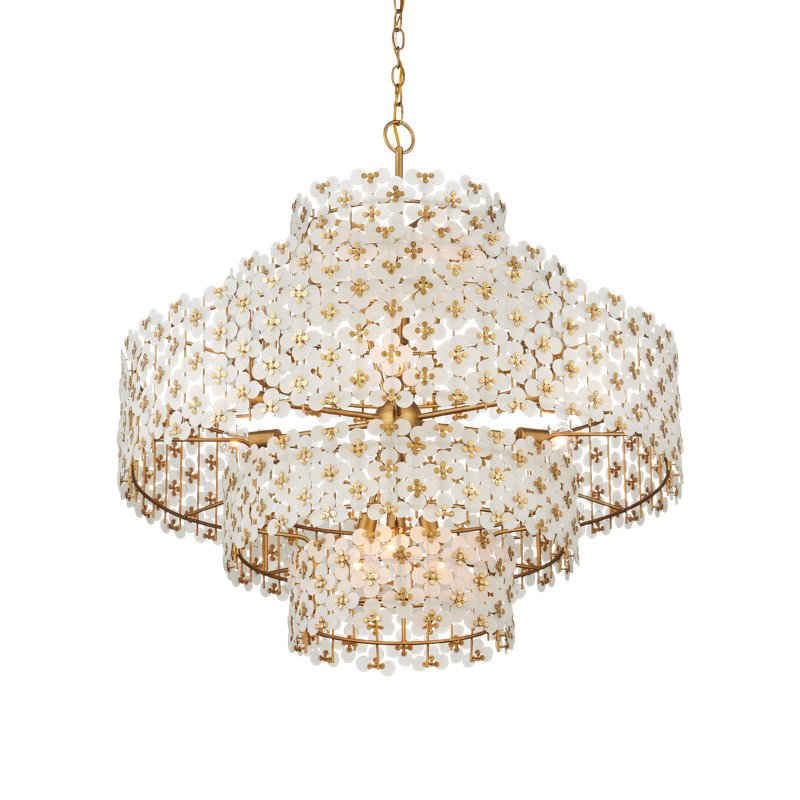 Spring Flower 4 - Light Chandelier, 35'' H X 35'' W X 35'' D