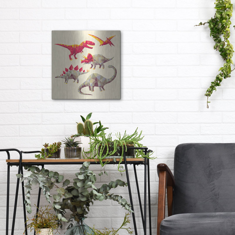" Geo Saurs " by Michael Buxton, 12" H x 12" W