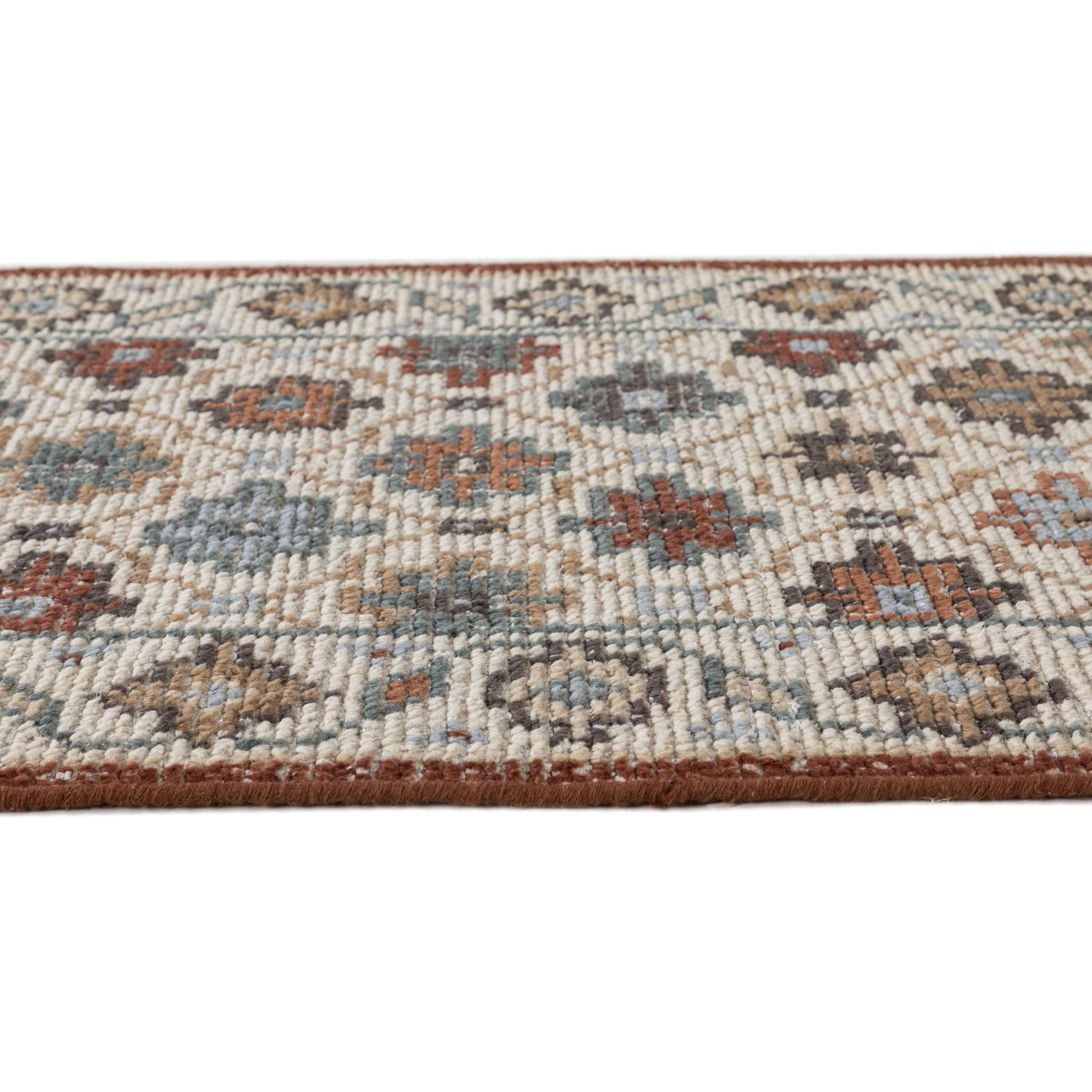 Dahlia Hand Knotted Wool Indoor Rug, Rectangle 2' x 3'