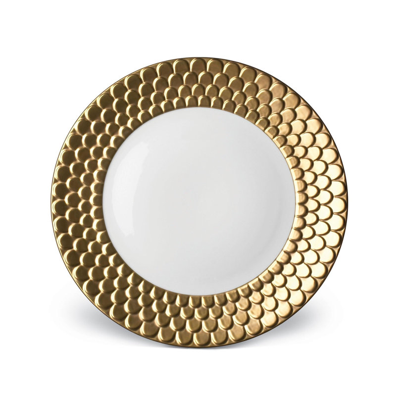 Aegean 24Kt Gold Sculpted Dinner Plate
