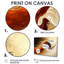 «Red and Golden Desert Wave II», ensemble d'art mural paysages abstraits-139634608-139634612-139634616