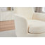 Fauteuil demi-tonneau pivotant en polyester