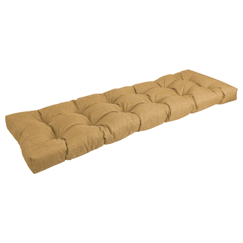 Outdoor 5'' Bench Seat Cushion, 60" W x 19" D, Wheat