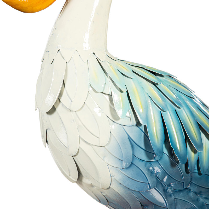 Statue de jardin en métal Pelican