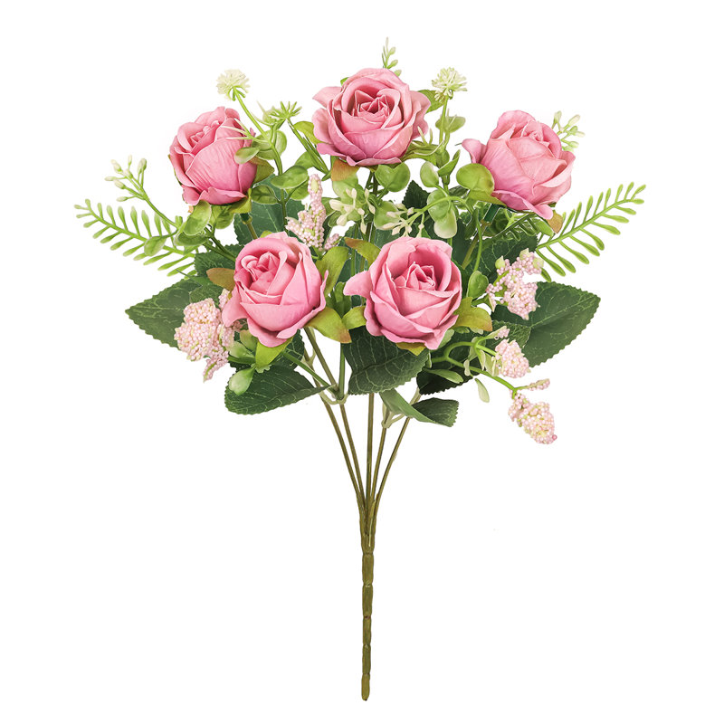 Bouquet de petites fleurs artificielles, Rose