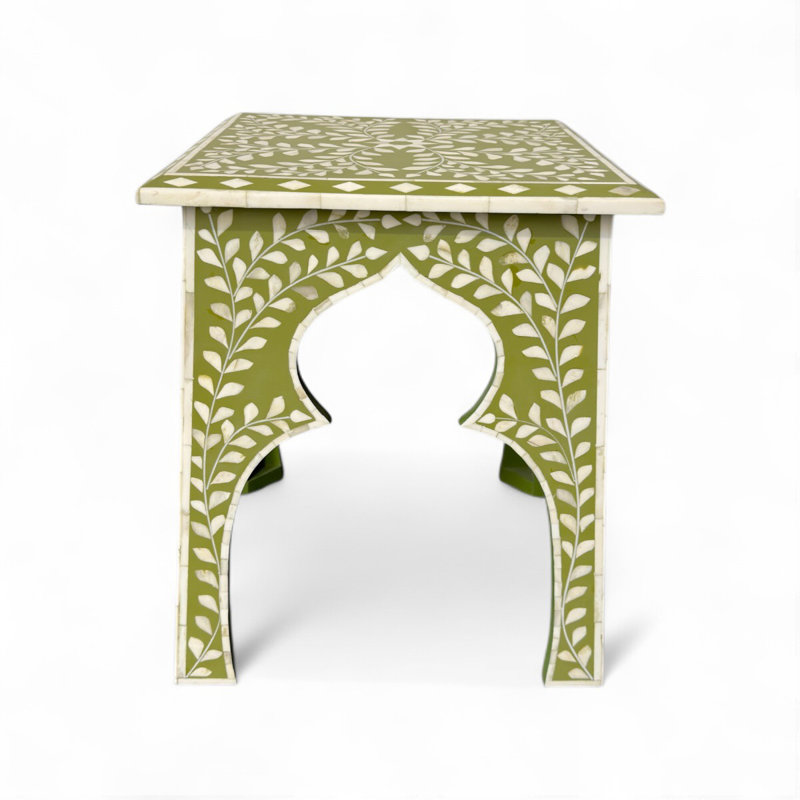 Olive Green Bone Inlay Table